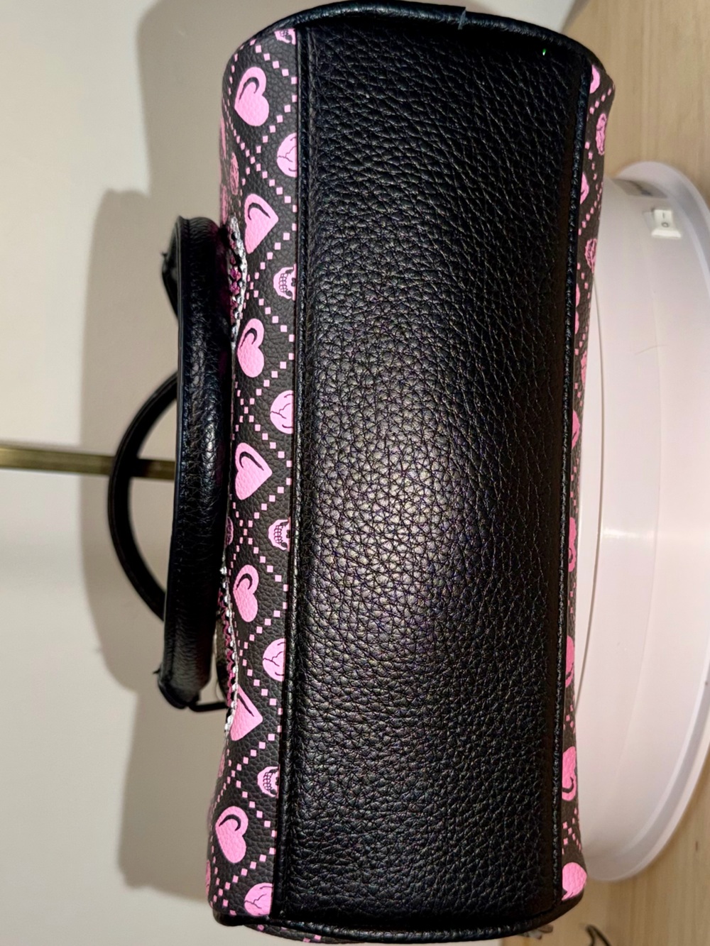 Ed Hardy Pink and Black Skull Satchel NWT - Picture 6 of 6